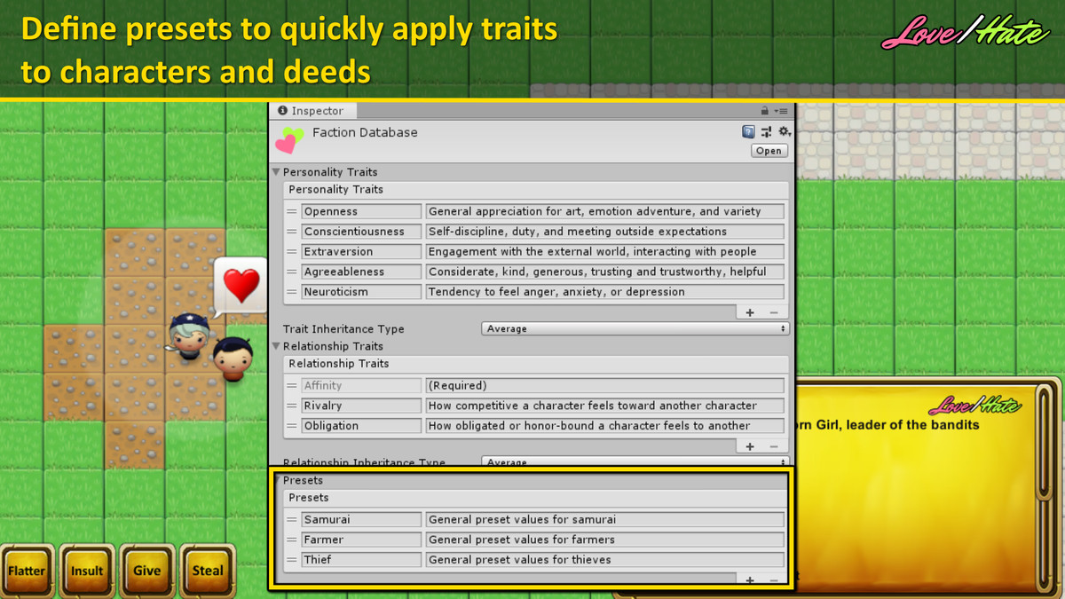 Pixel Crushers Narrative Bundle: Dialogue System, Quest Machine, Love/Hate
