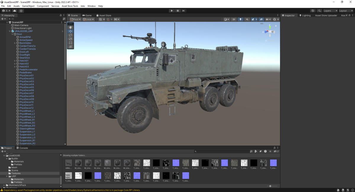 Rigged Military Cars Bundle 4pcs