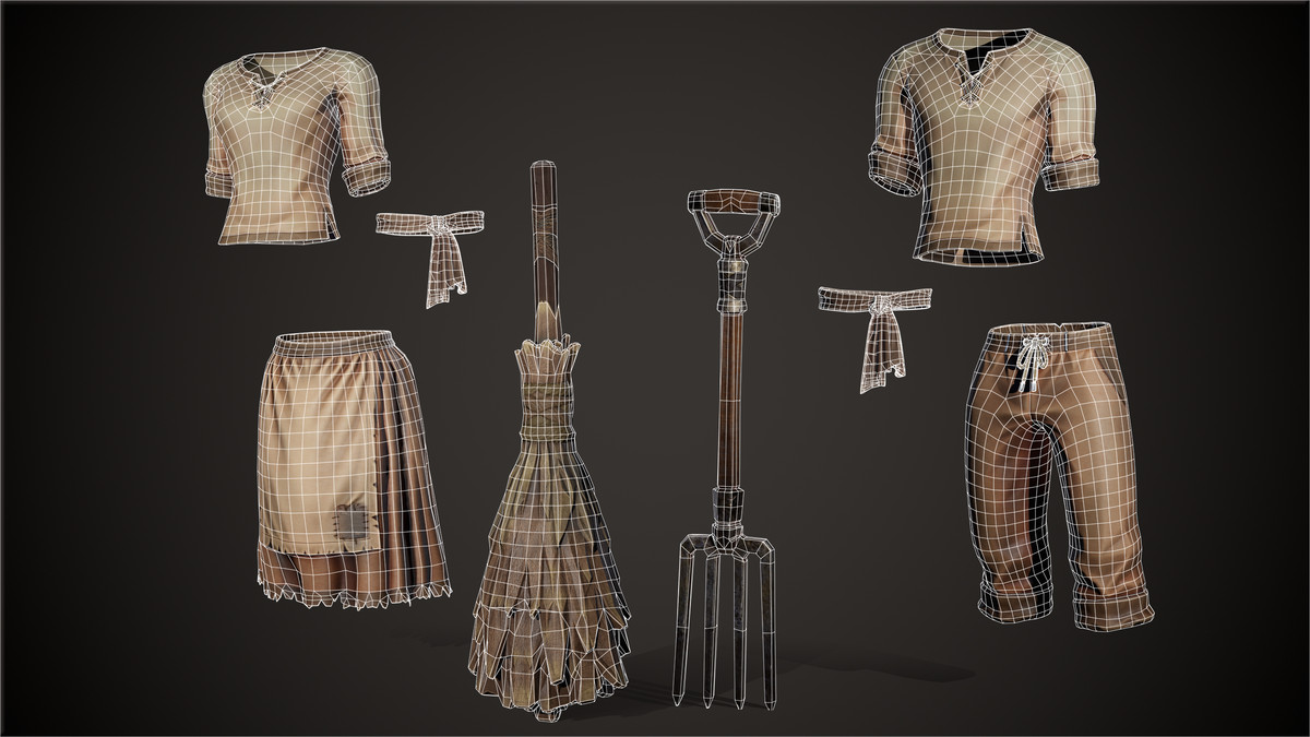 Stylized Medieval Villagers