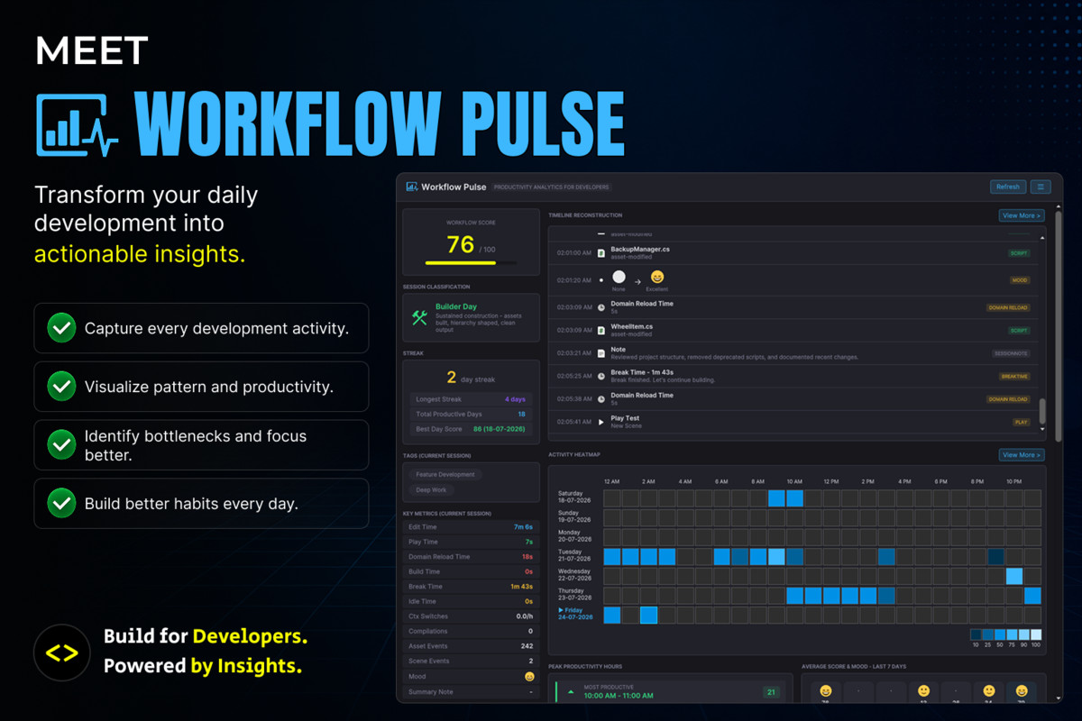 Workflow Pulse - Productivity analytics for developers