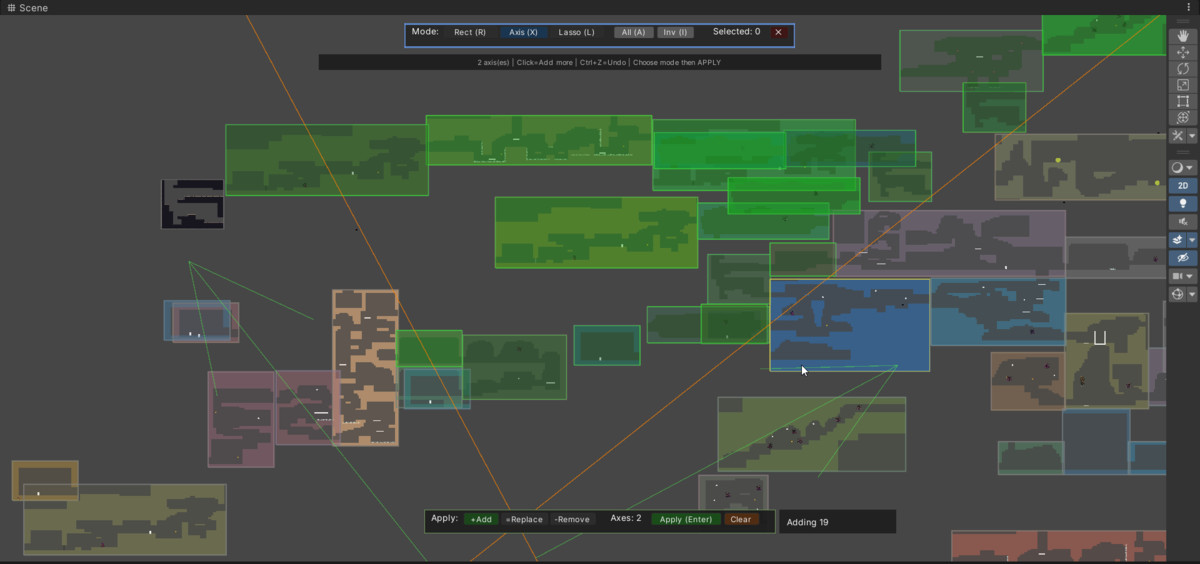 2D Multi Scene Level Designer: MetroidVania/RPG WorldBuilder