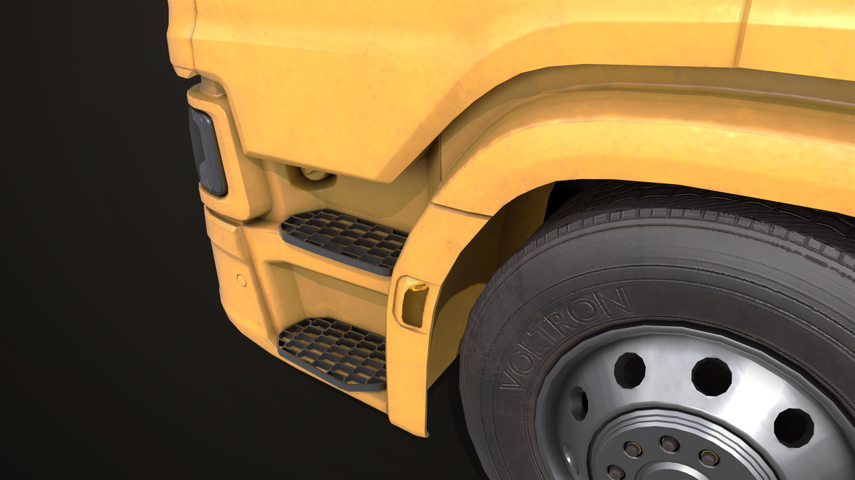 Chassis 06 Yellow URP HDRP Textures