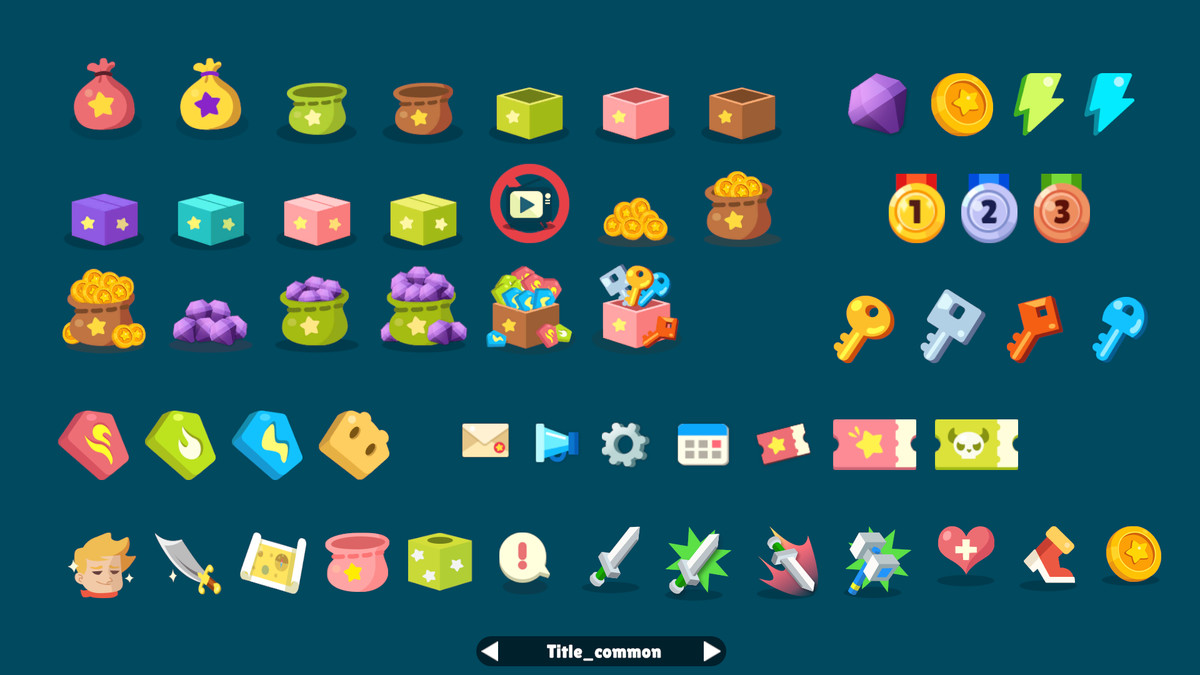 Idle Game Horizontal UI Kit