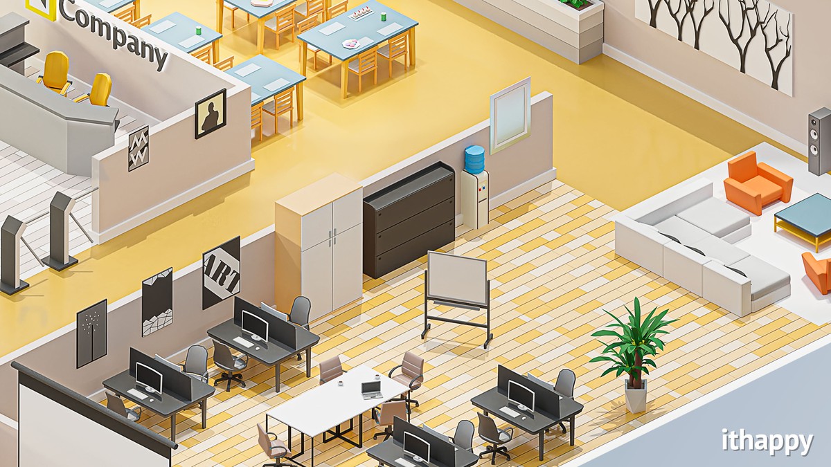 Office 2 - Low Poly 3D Models Pack