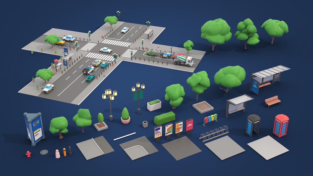Construction - Low Poly 3D Models Pack
