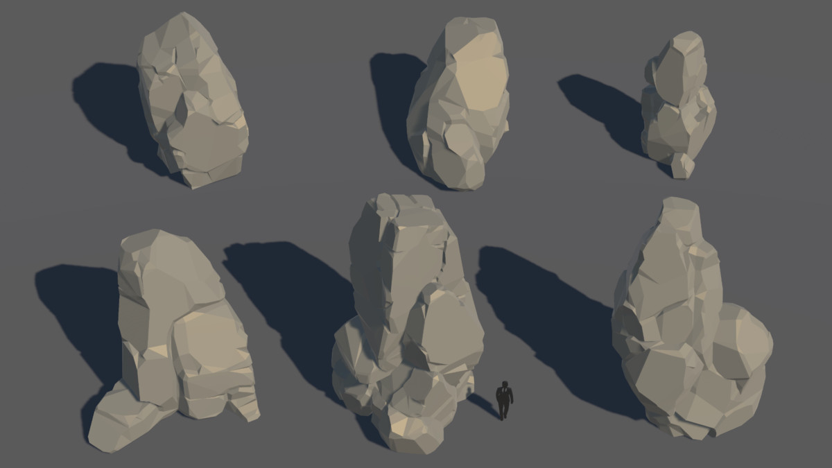 LowPoly Nature Stone
