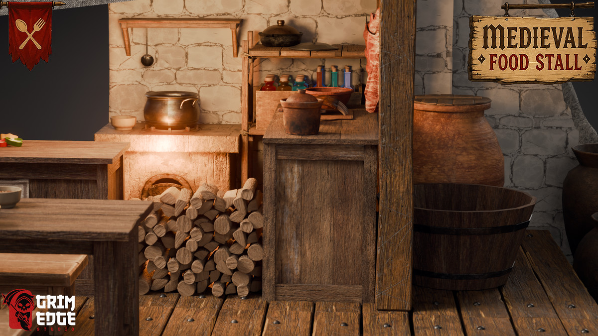 Medieval Food Stall
