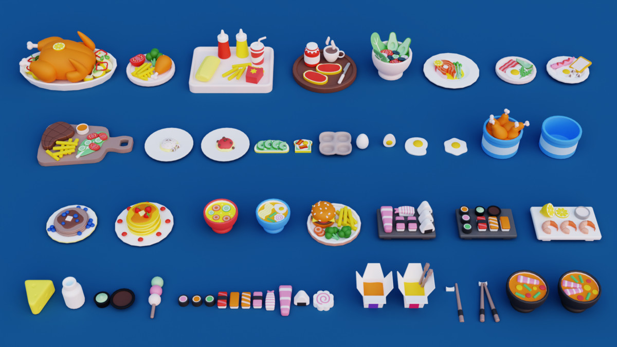 Cartoon Food Mega Pack