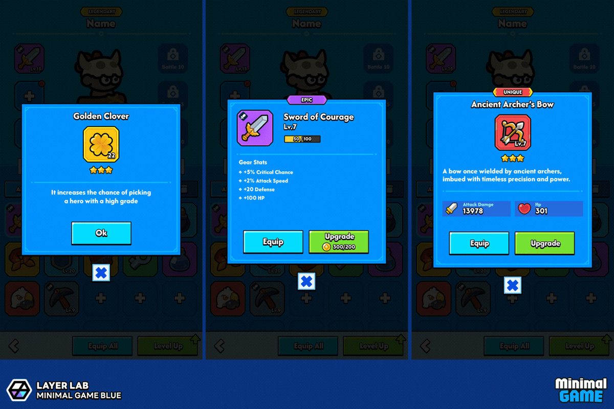 GUI Pro - Minimal Game Blue