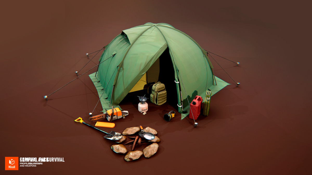 Camping and Survival Props Collection