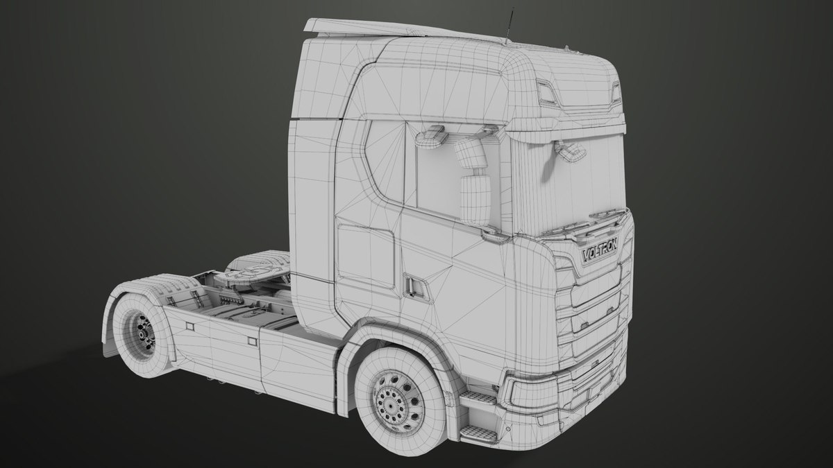 Heavy Truck Chassis 06 Interior URP HDRP Textures