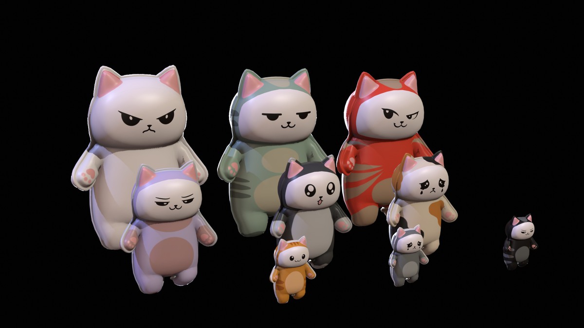 Chibi Carton Cat