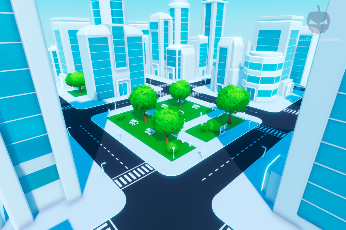 Utopian City Pack - Modular Futuristic Environment