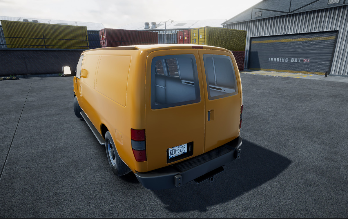 Industrial american van