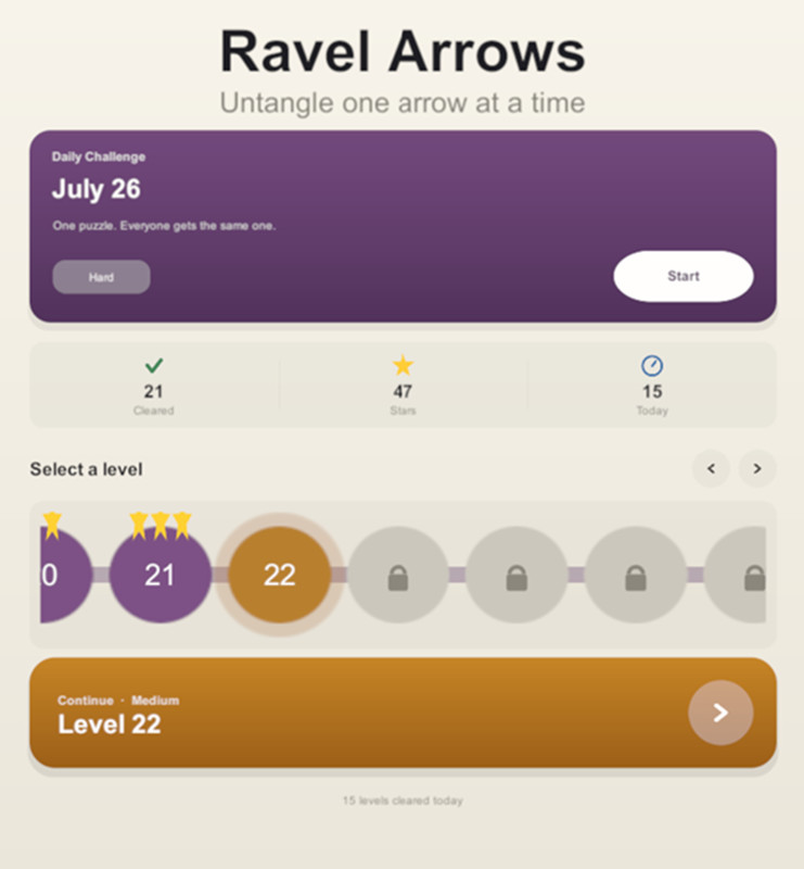 Ravel Arrows