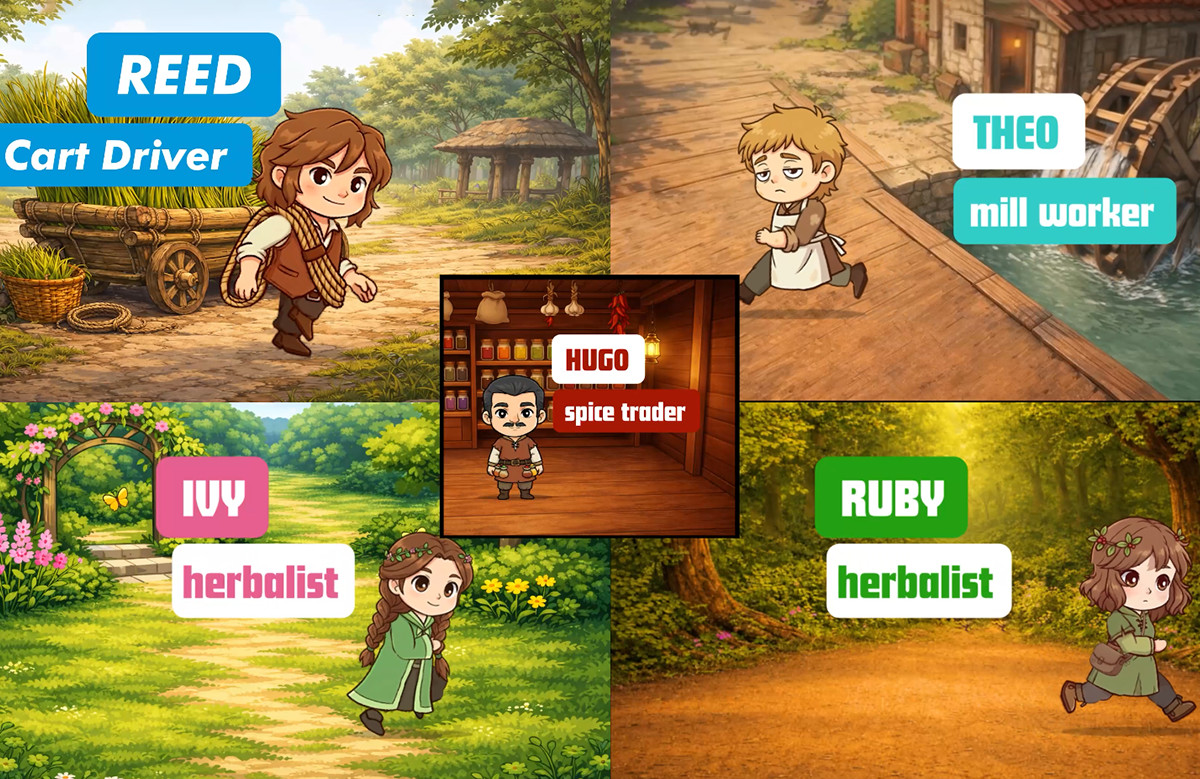 33 Cozy Farming Game NPC Character Pack