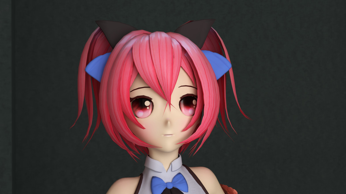 3D Cute Anime Girl