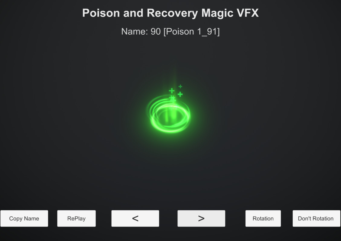 Poison and Recovery Magic VFX
