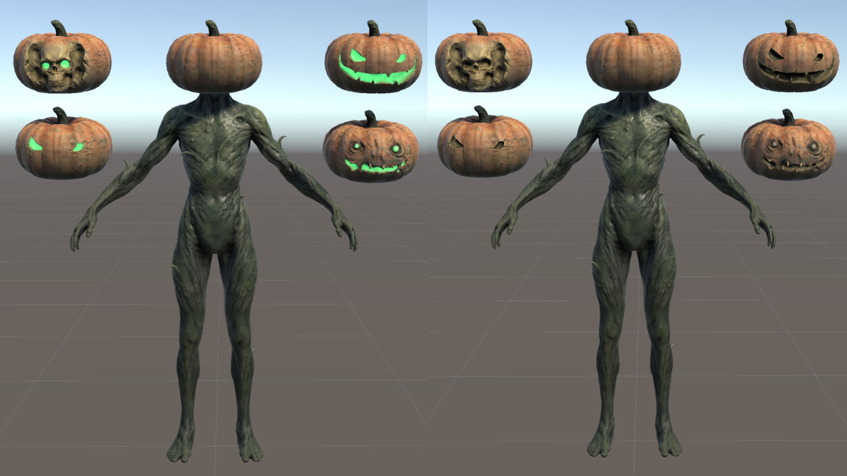Halloween Pumpkin Character