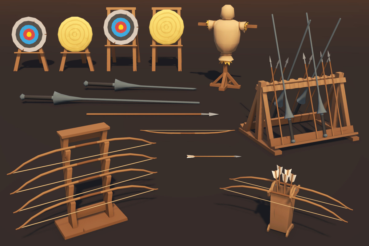 Low Poly Medieval Tournament Pack