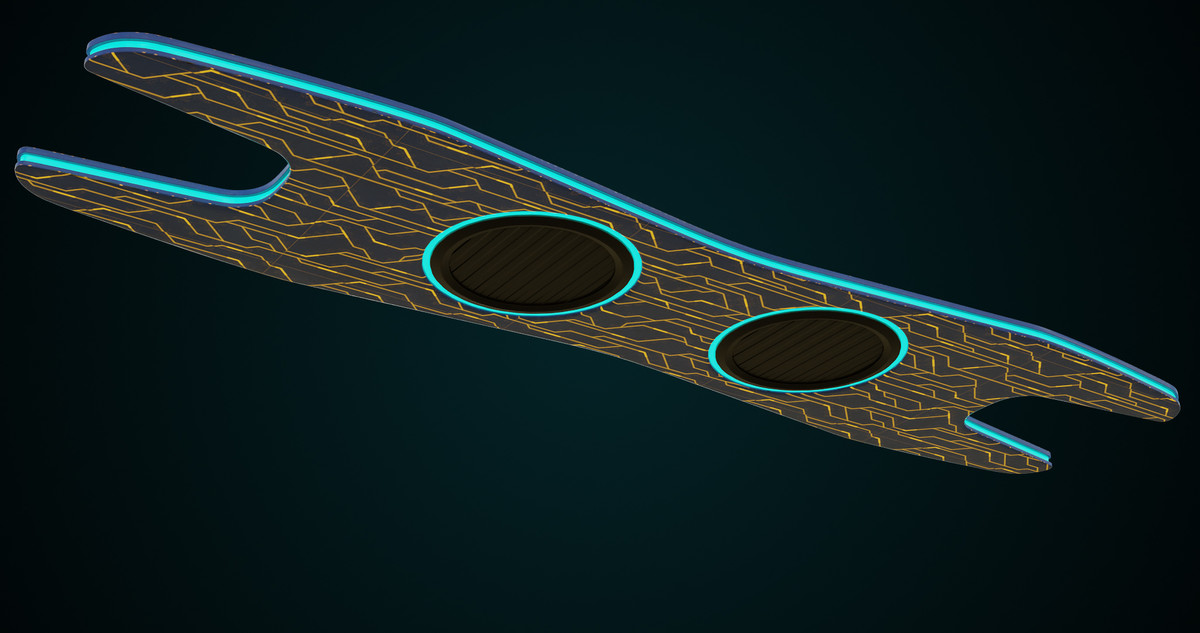 Sci-Fi Hoverboard 1 URP HDRP Textures