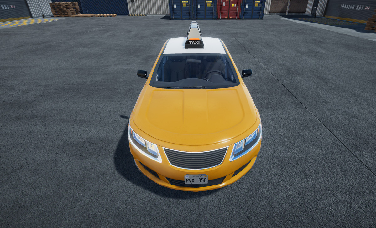 Generic taxi sedan