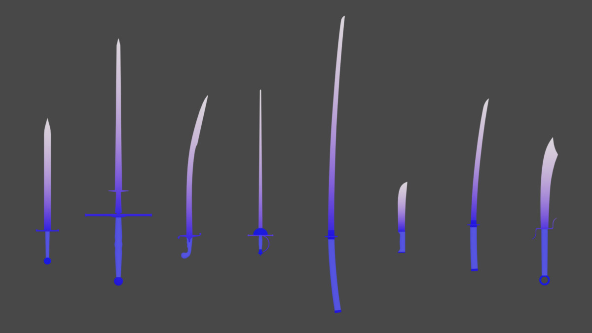 BIG Stylized Sword Low-Poly pack (Mobile Ready)
