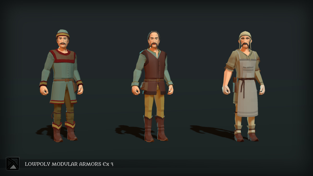 Low Poly Modular Armors Expansion Pack 03 - LOWPOLY MEDIEVAL FANTASY SERIES
