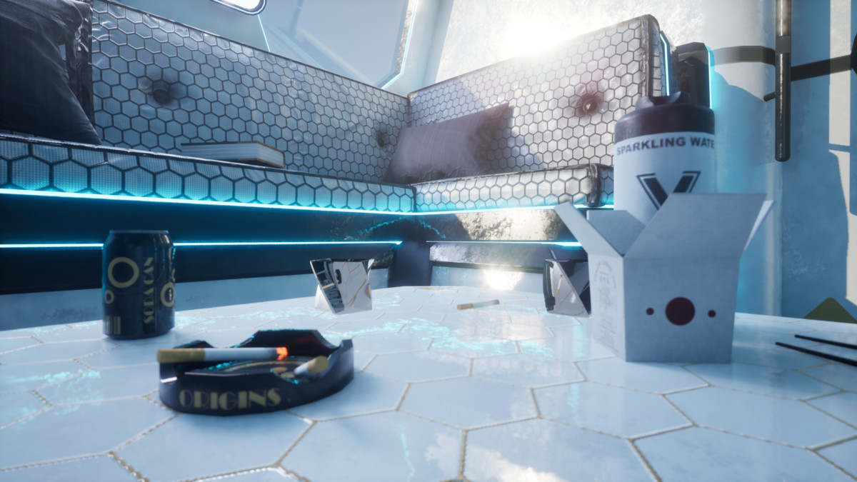 Futuristic Living Quarters – Sci-Fi Interior Habitat