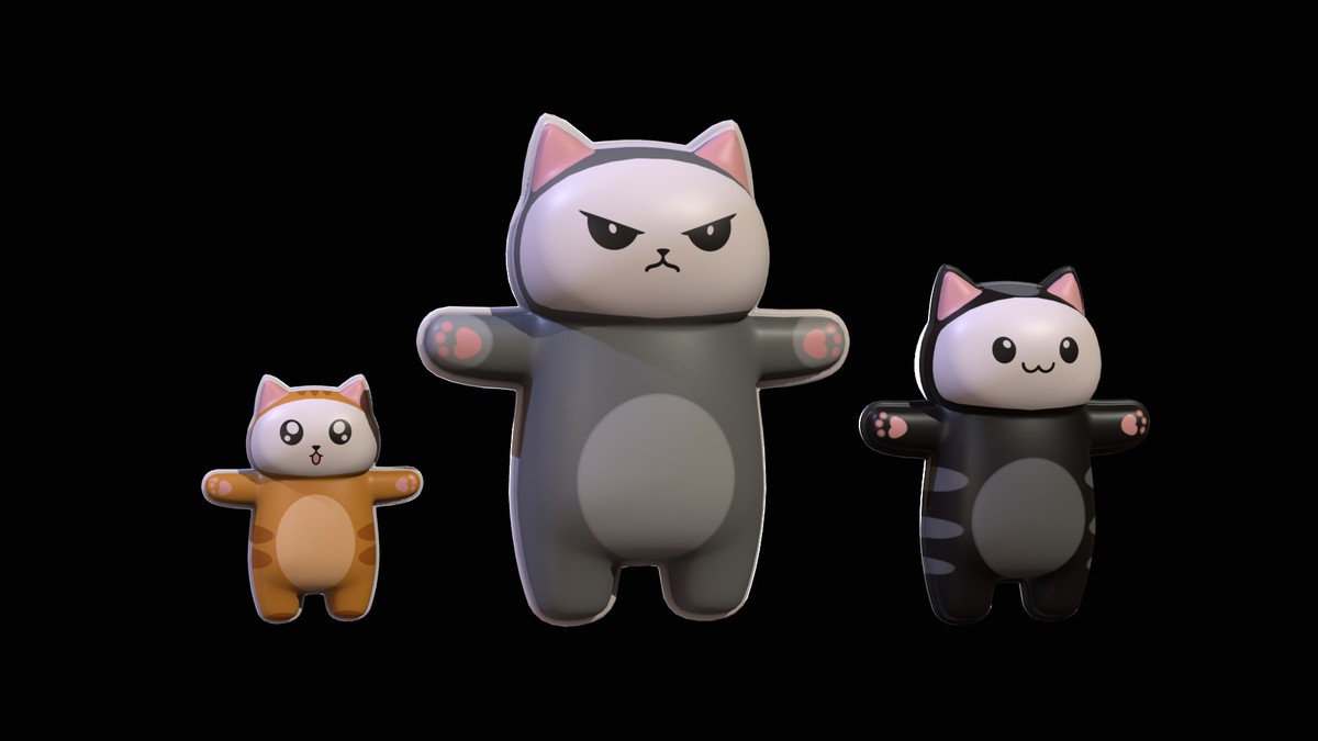 Chibi Carton Cat