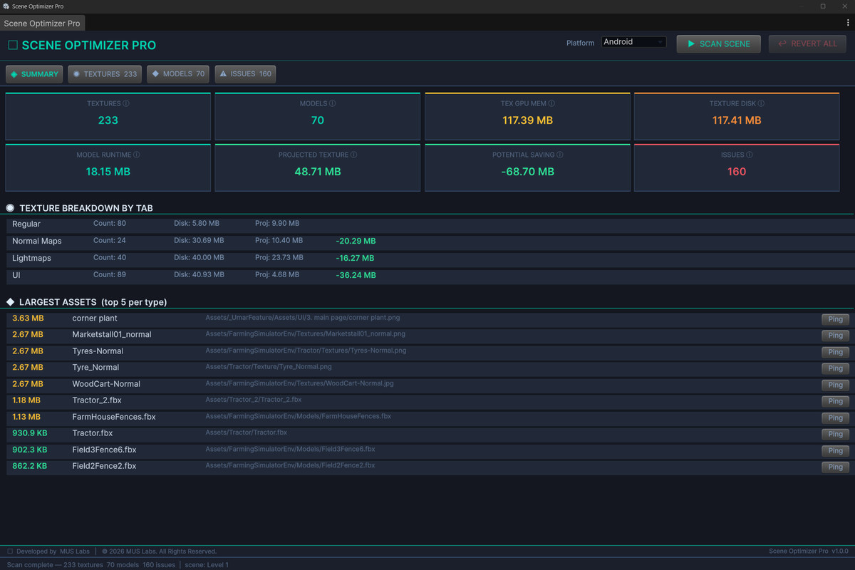 Scene Optimizer Pro