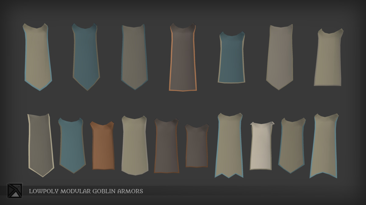 Low Poly Goblins Modular Armors - LOWPOLY MEDIEVAL FANTASY SERIES