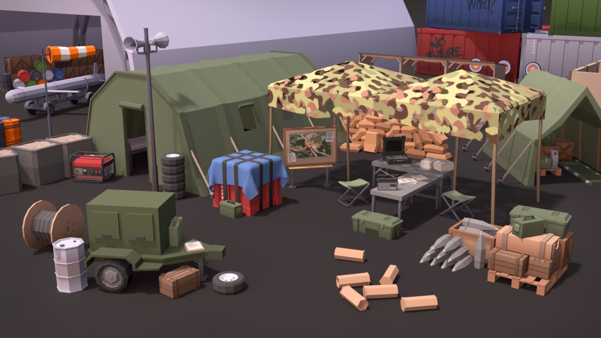 Military Props Pack (Stylized) – BoznaWhat