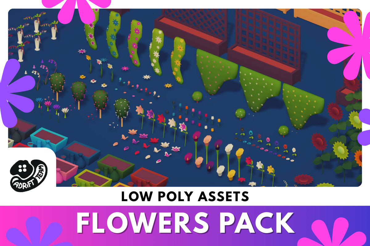 Flowers Pack - Low Poly Assets
