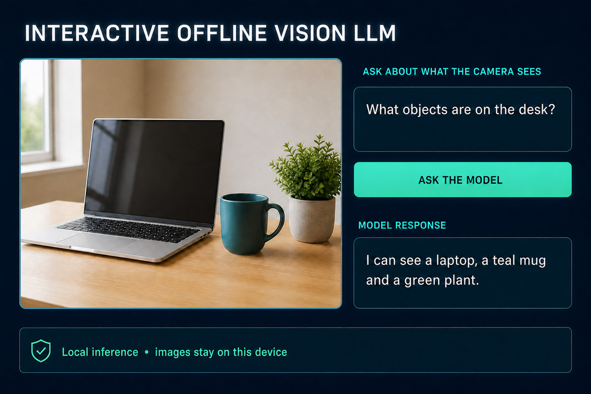 Interactive Offline Vision LLM