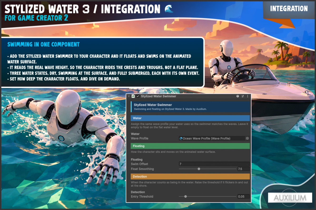 Stylized Water 3 Integration | Game Creator 2