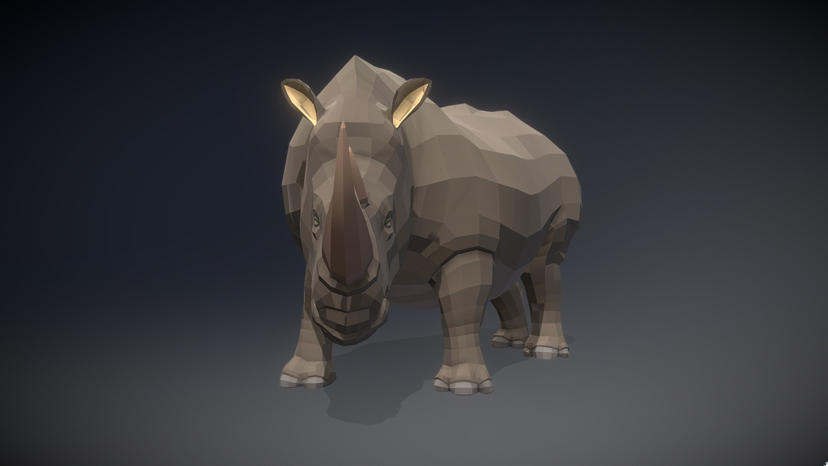 Poly Art: Rhino