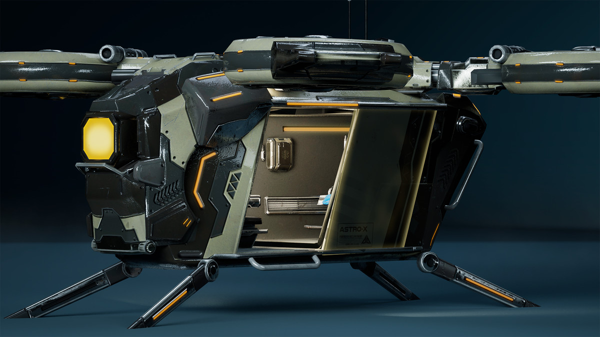 Sci-Fi Medic Helicopter