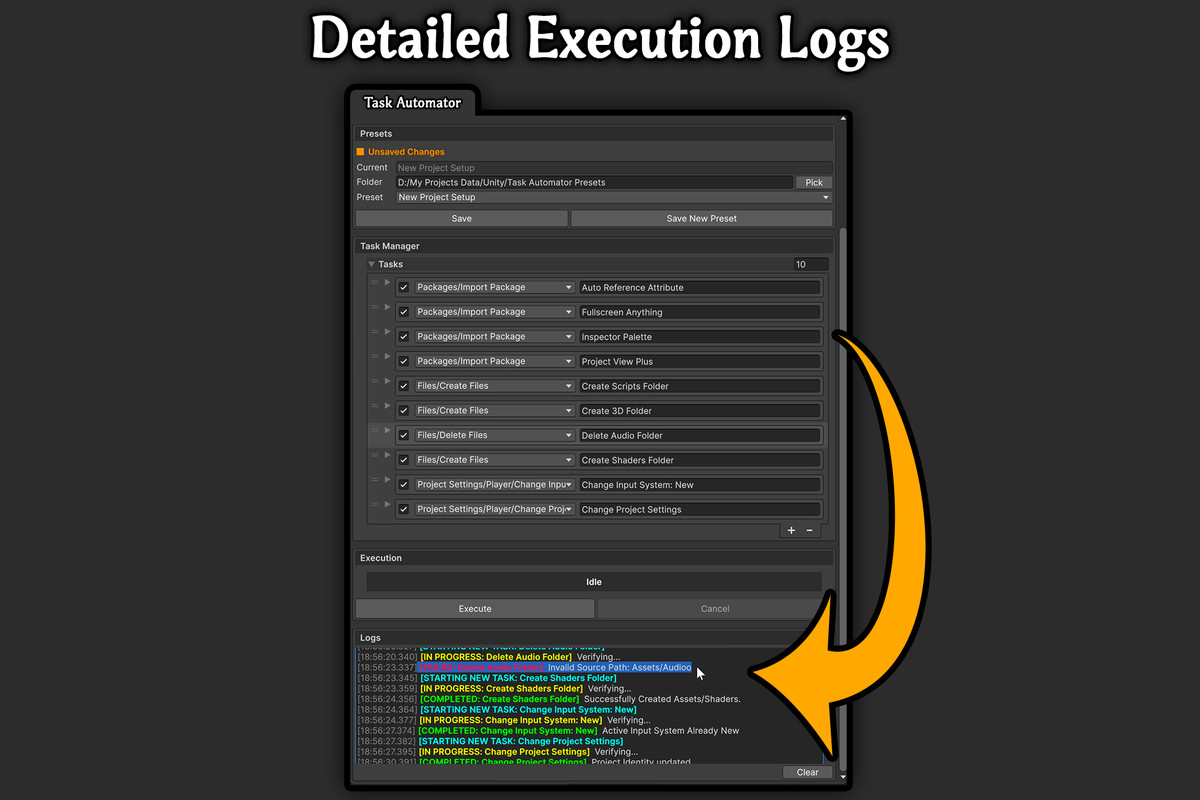 Task Automator | One-Click Workflow Automation for Unity