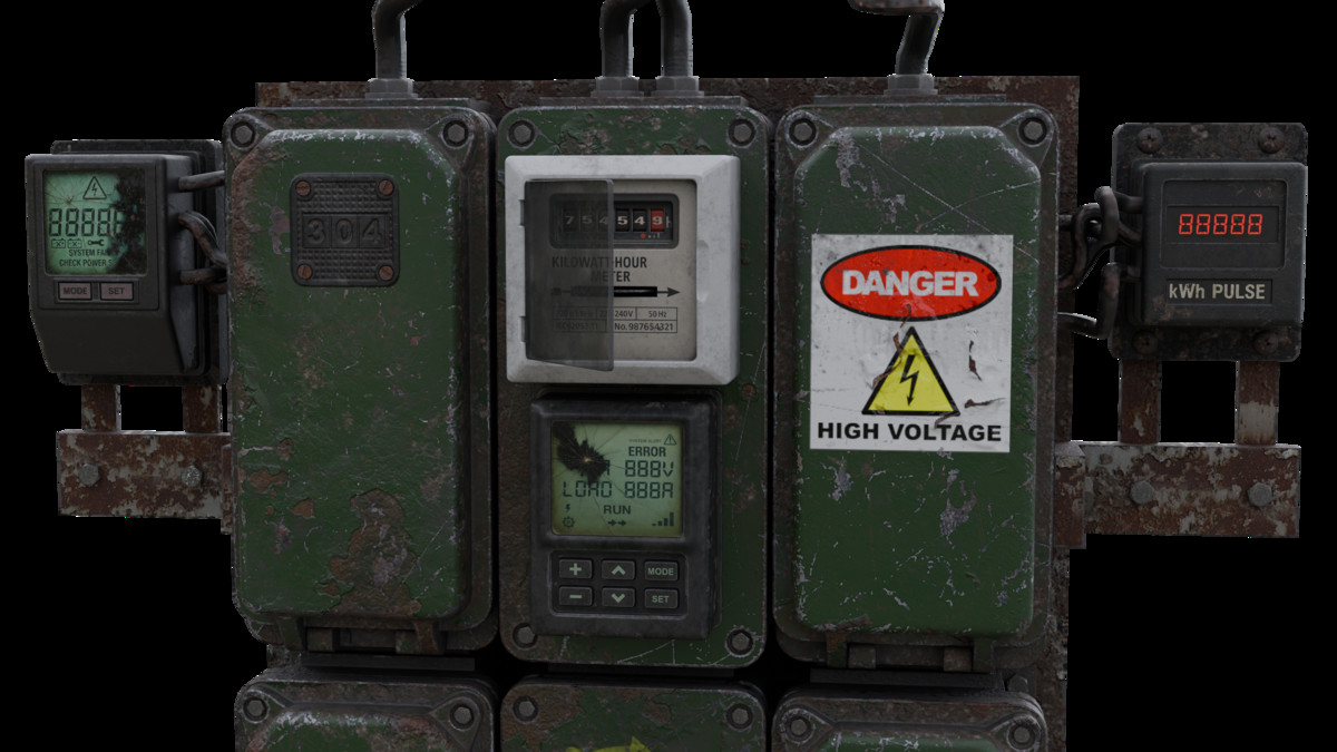 Electrical Panel Prop - Game Ready