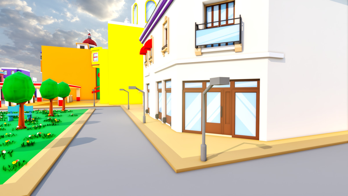 Modular Eastern City Low Poly Istanbul [Enterable Interior] [Desktop & Mobile]