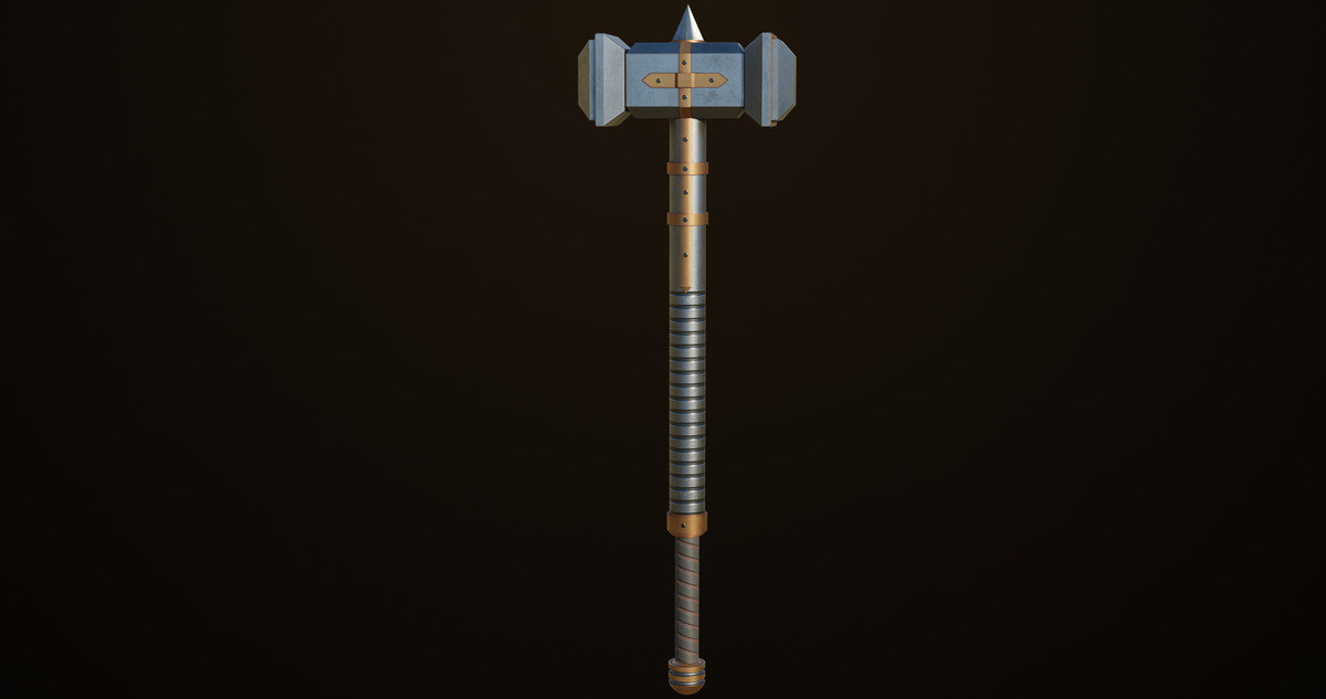 5 Battle Hammers Collection URP HDRP Textures