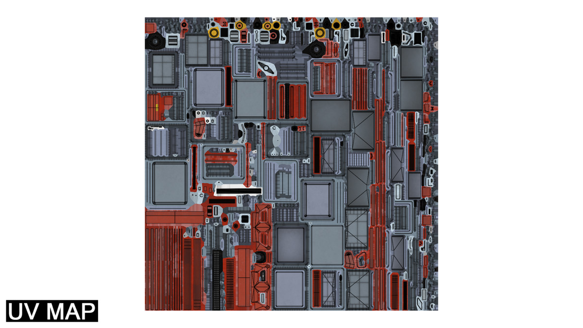 Convertible Hand Red Trucks URP HDRP Textures