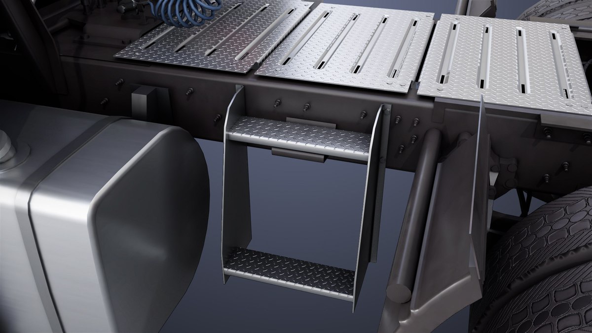 Heavy Truck Blue Chassis 05 URP HDRP Textures