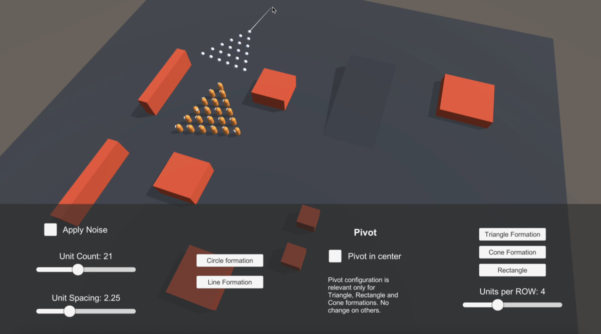 Moving Formations