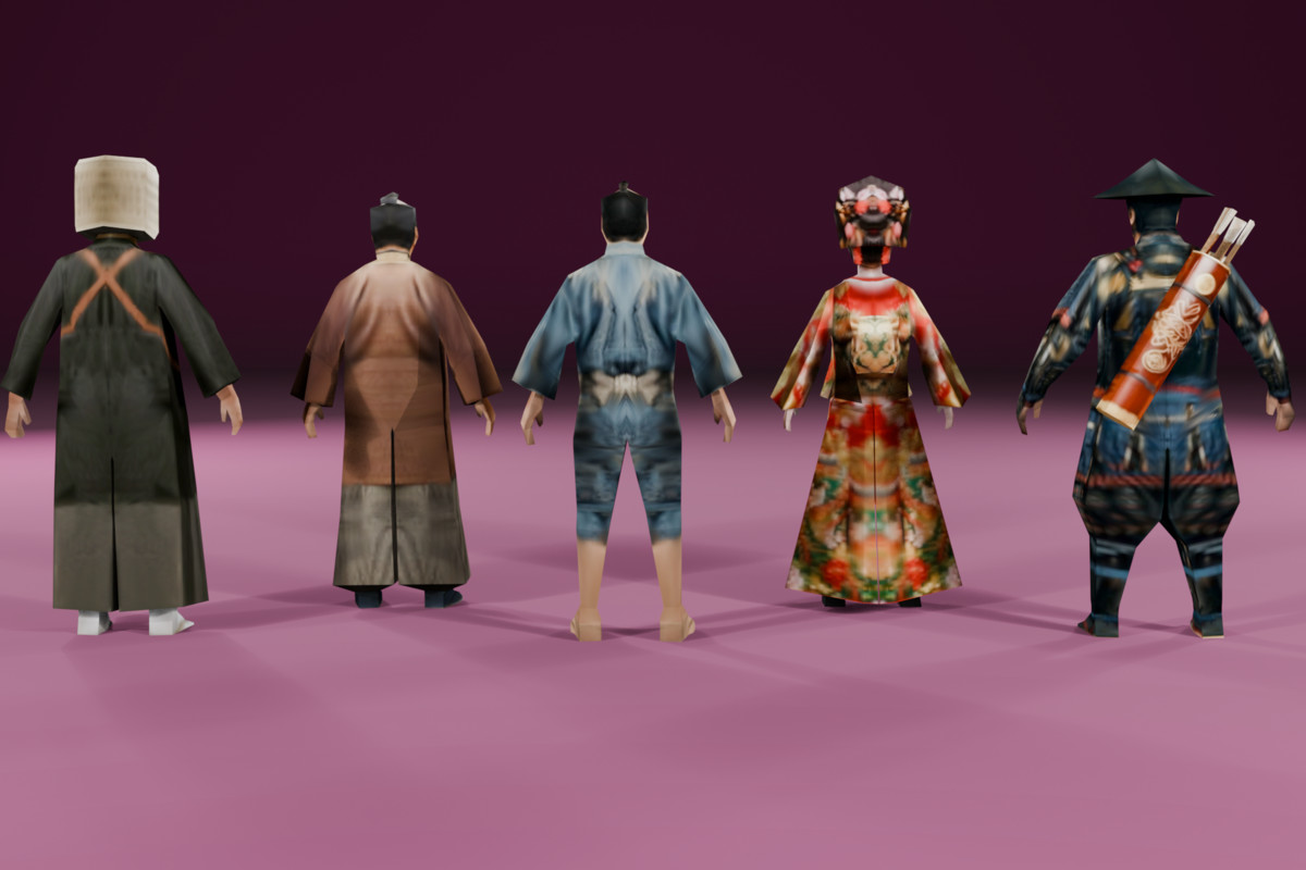 Low Poly Samurai Expansion Pack