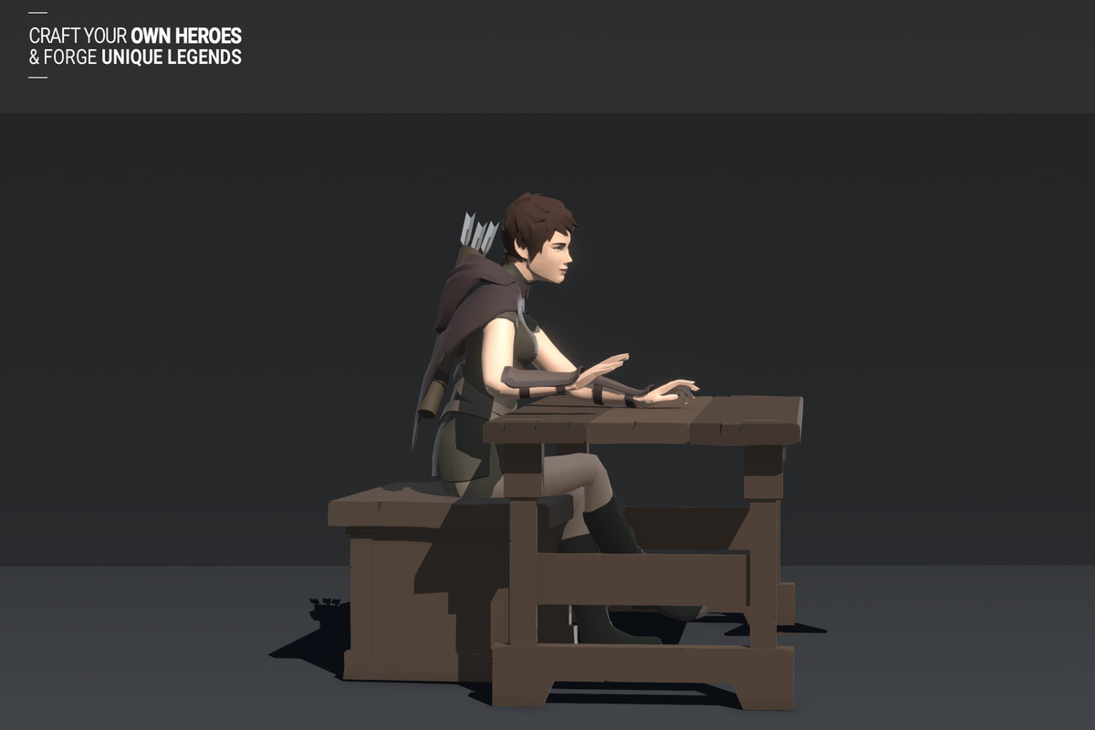 Polyquest Heroes: Warrior I Huntress