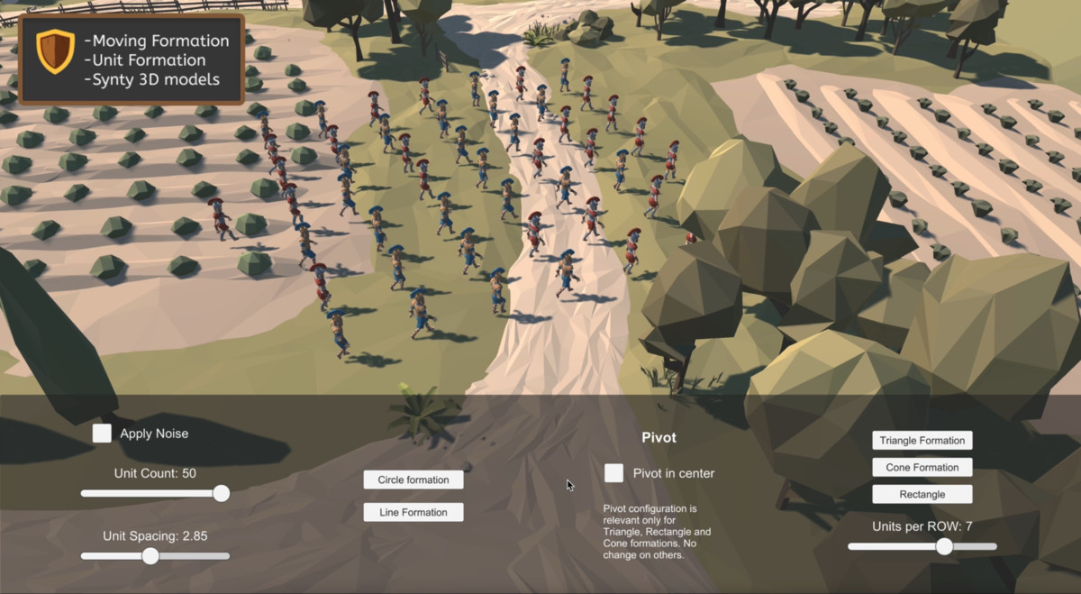Moving Formations