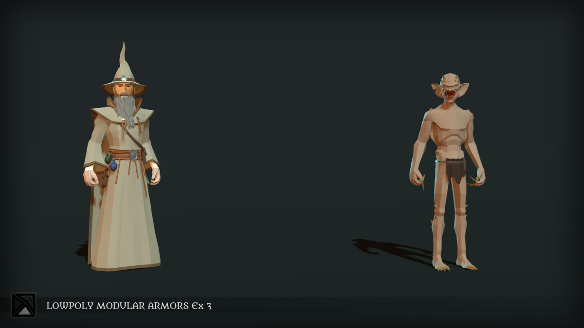 Low Poly Modular Armors Expansion Pack 03 - LOWPOLY MEDIEVAL FANTASY SERIES