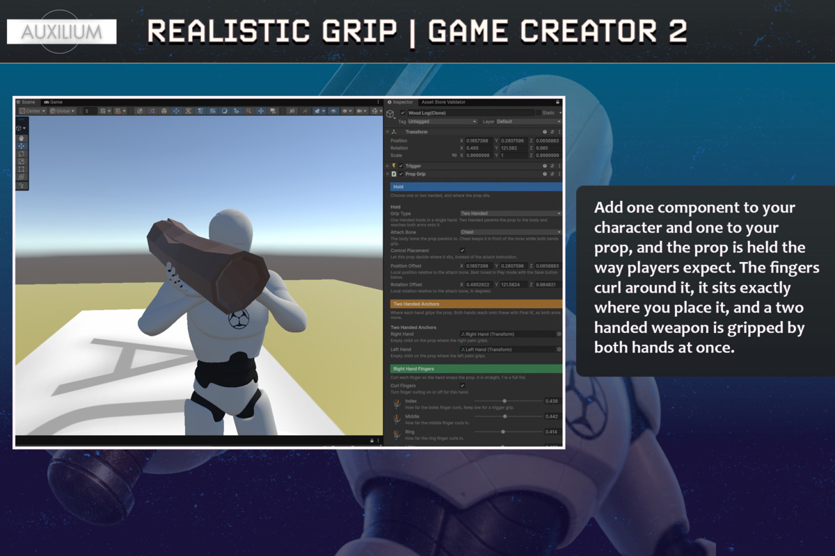 Realistic Grip for Game Creator 2